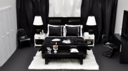 Siyah-Beyaz Yatak Odası-modern yatak odası- Mete Kolleksiyon 2015 Kreasyonu